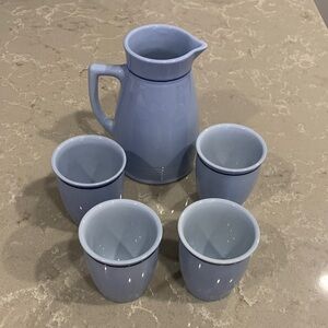 LILIEN PORZELLAN AUSTRIA Sky Blue Drinkware Set